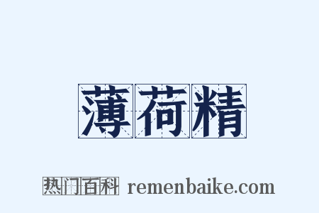薄荷精是什么意思的图片